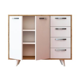 Hanah Home Armario Multiusos Waga Roble y Blanco